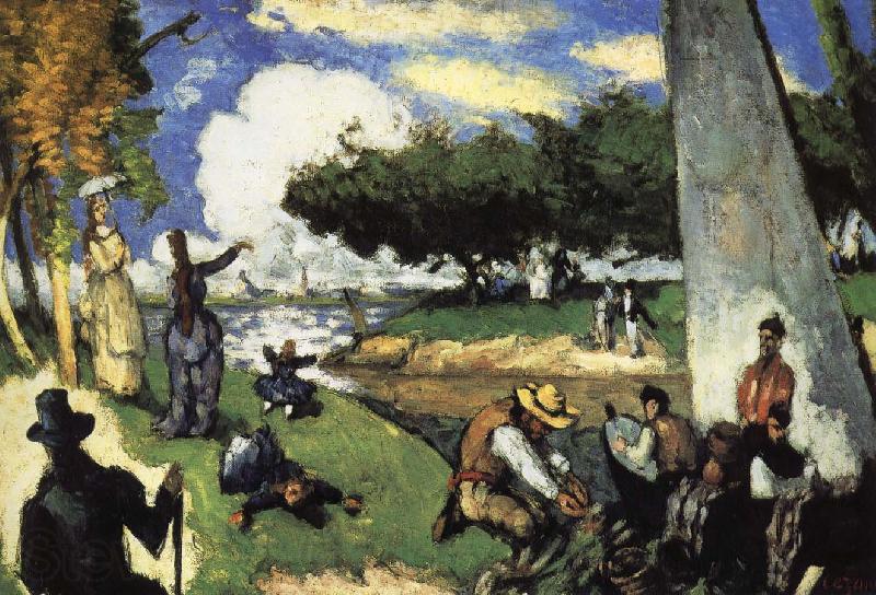 Paul Cezanne fisherman France oil painting art